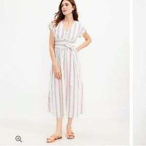 Striped Rainbow Loft Cotton Dress
